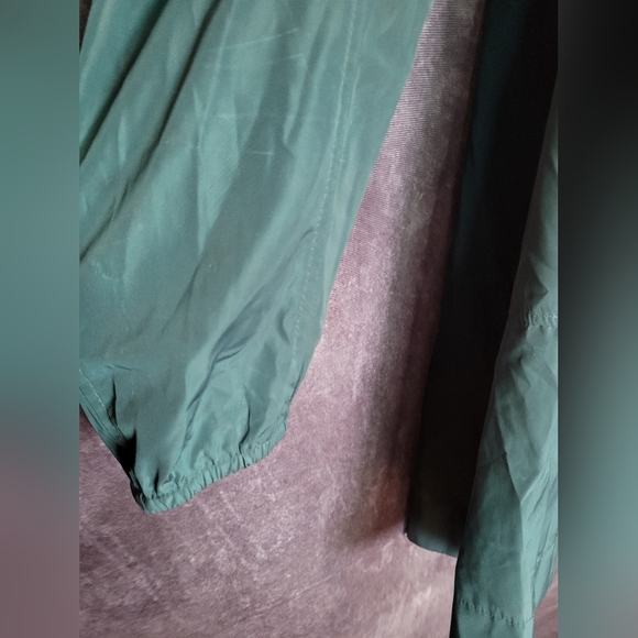 1X Plus Sized Zuda Teal Hooded Raincoat From LAURA - Picture 6 of 15